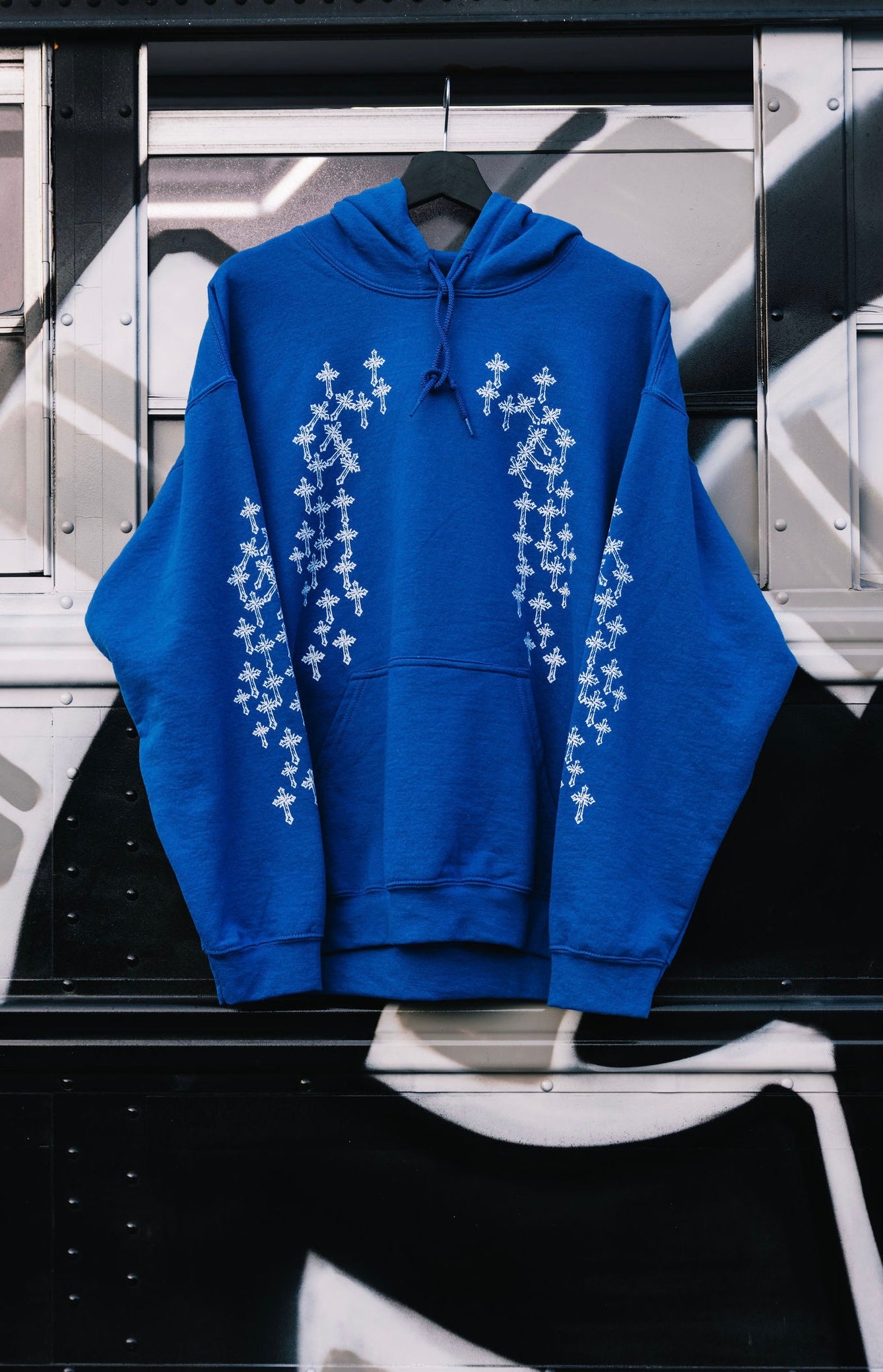 (B) INFINITE CROSS BLUE HOODIE